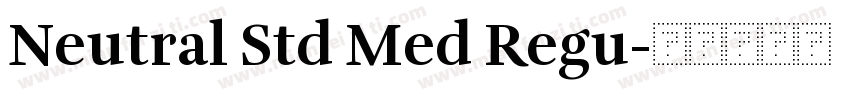 Neutral Std Med Regu字体转换